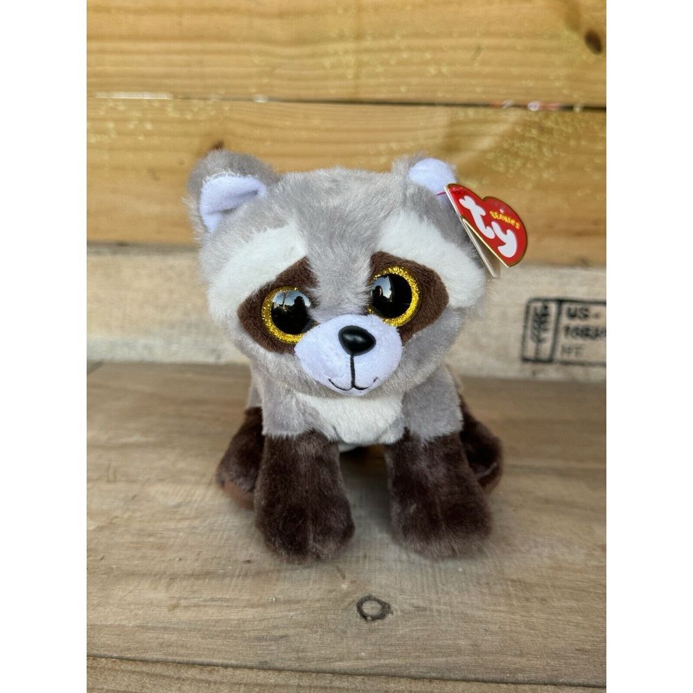 Super Cute! Ty Beanie Baby Bandit‎ The Raccoon 6"